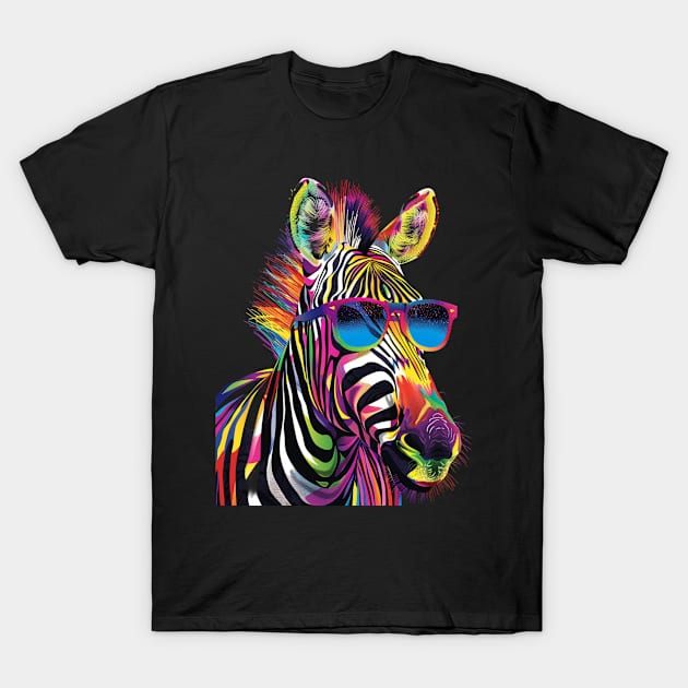 Zebra Genetic Gems T-Shirt by HOuseColorFULL